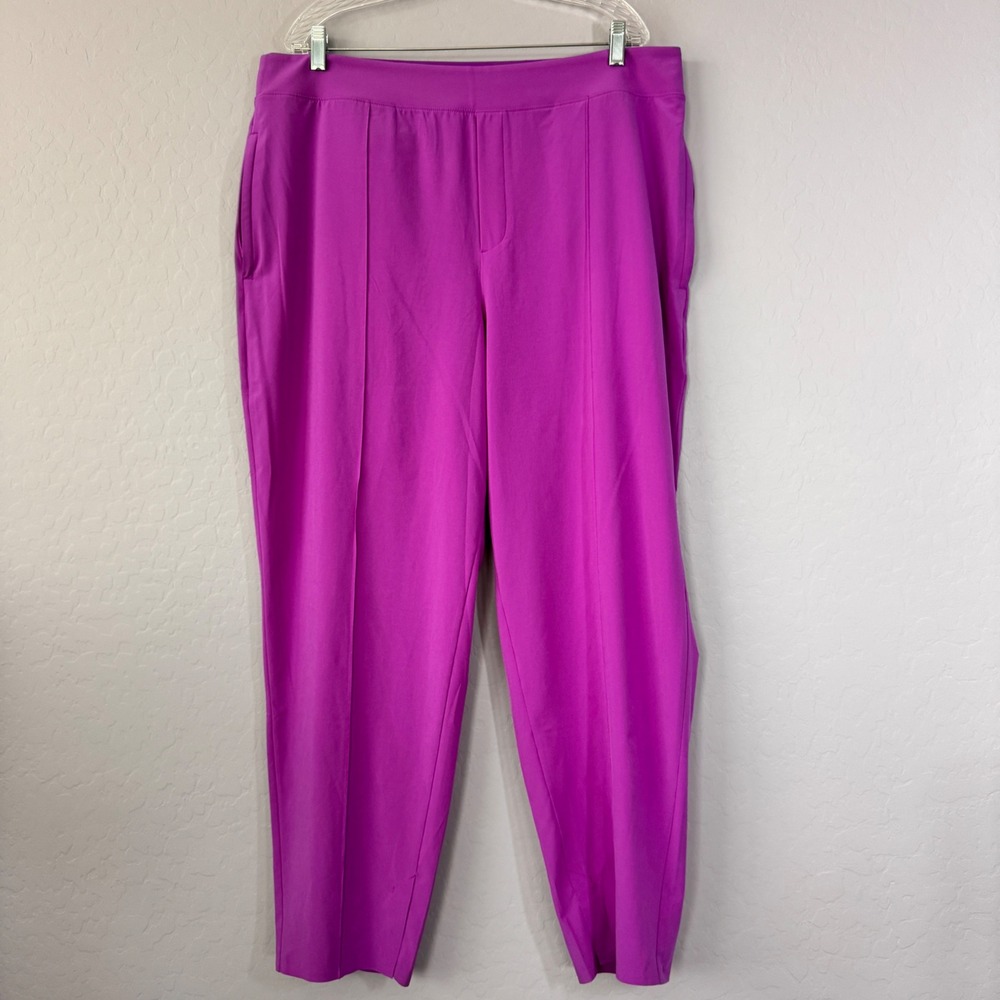Athleta Vienna Slim Pants Career Casual Stretch‎ Purple Size 18